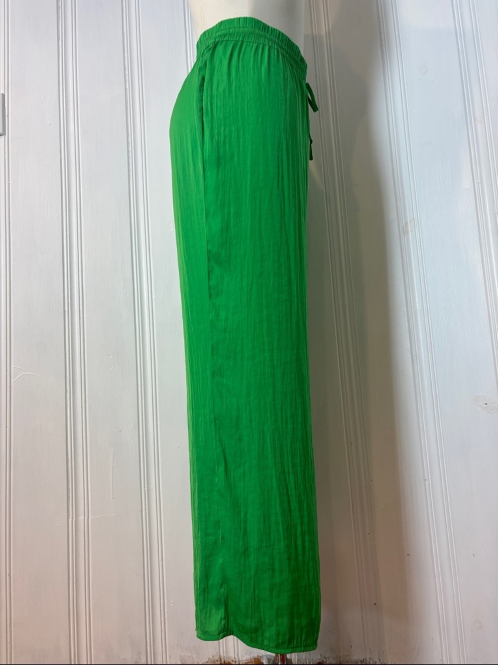 RACHEL Rachel Roy Emerald Green Elastic Waist Wide Leg Pull-On Pants | 1X - Picture 2 of 9